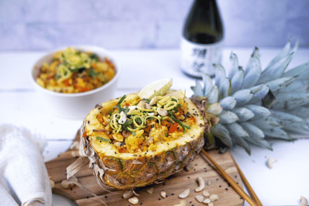 Pineapple fried Rice - veganes Rezept von Vegan Cheffrey